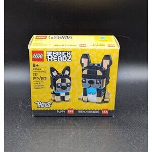 LEGO BrickHeadz Pets 40544 French Bulldog & Puppy 237 Pcs Retired New Sealed